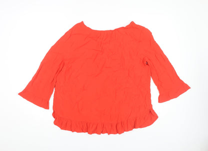 GAP Women’s Red 3/4 Sleeve Pullover Top M