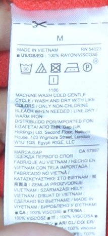 GAP Women’s Red 3/4 Sleeve Pullover Top M