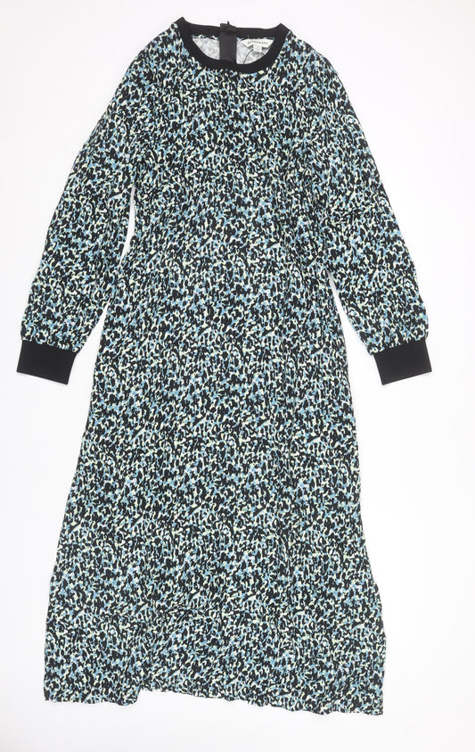 Marks and Spencer Women's Multicoloured Animal Long Sleeve Dress, Size 12