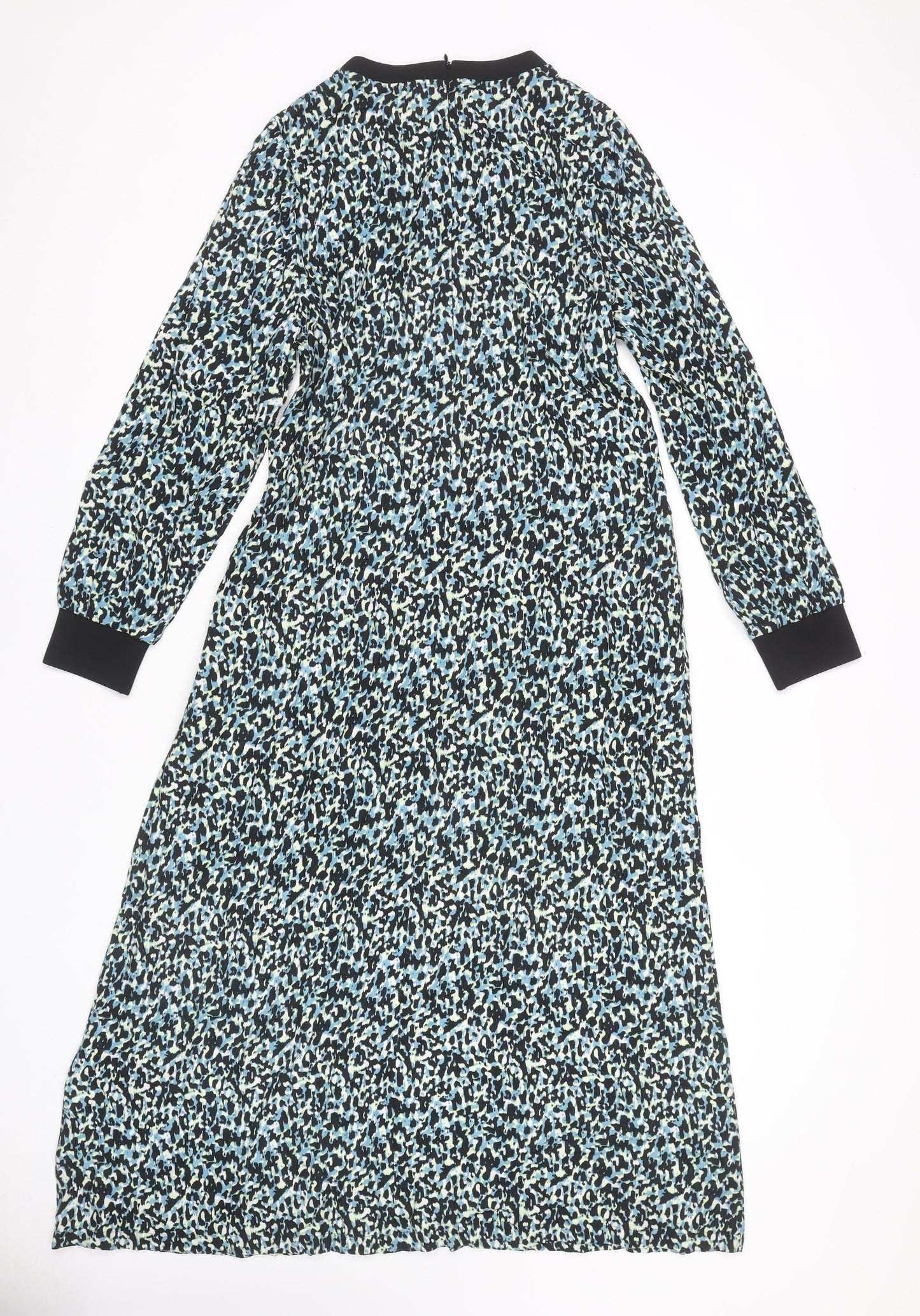 Marks and Spencer Women's Multicoloured Animal Long Sleeve Dress, Size 12