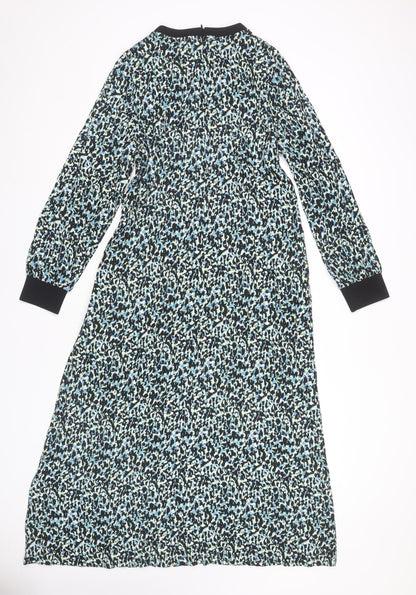 Marks and Spencer Women's Multicoloured Animal Long Sleeve Dress, Size 12