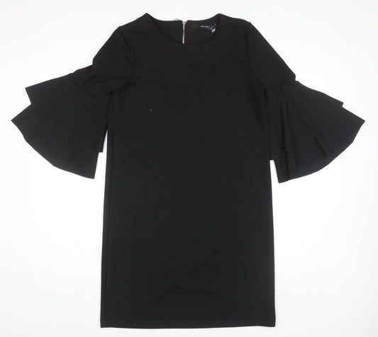 Vero Moda Women's Black Shift Dress M 3/4 Sleeve Casual
