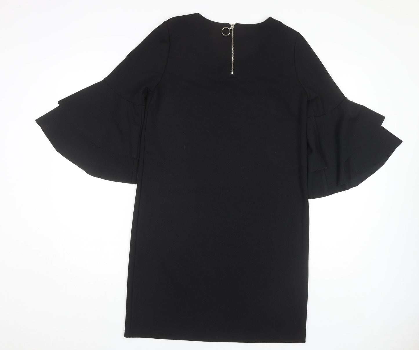 Vero Moda Women's Black Shift Dress M 3/4 Sleeve Casual
