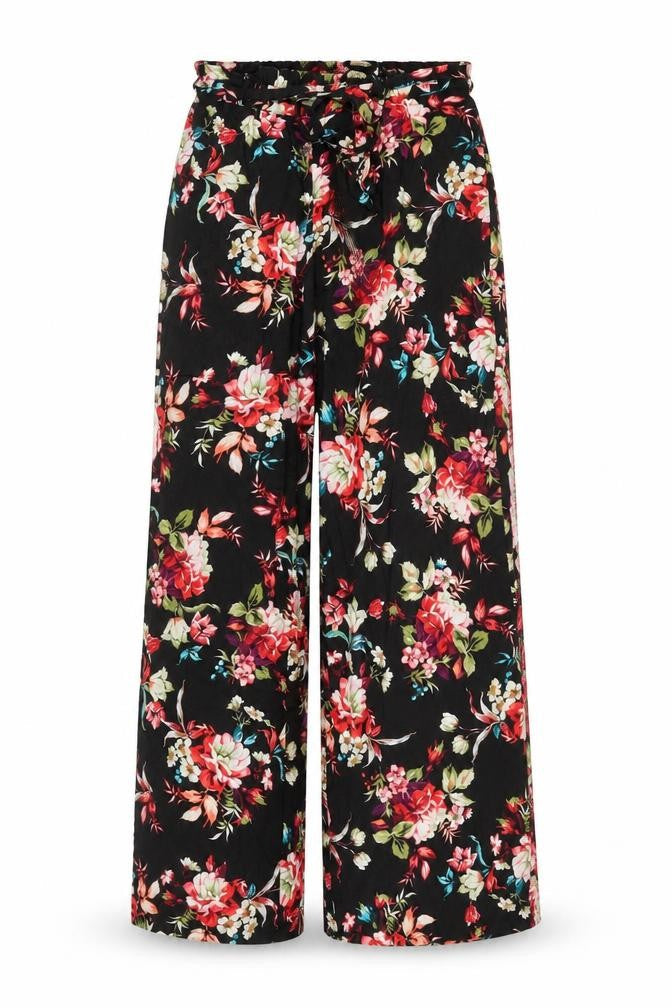 Womens UK Size M Bershka Relaxed Fit Casual Black Trousers