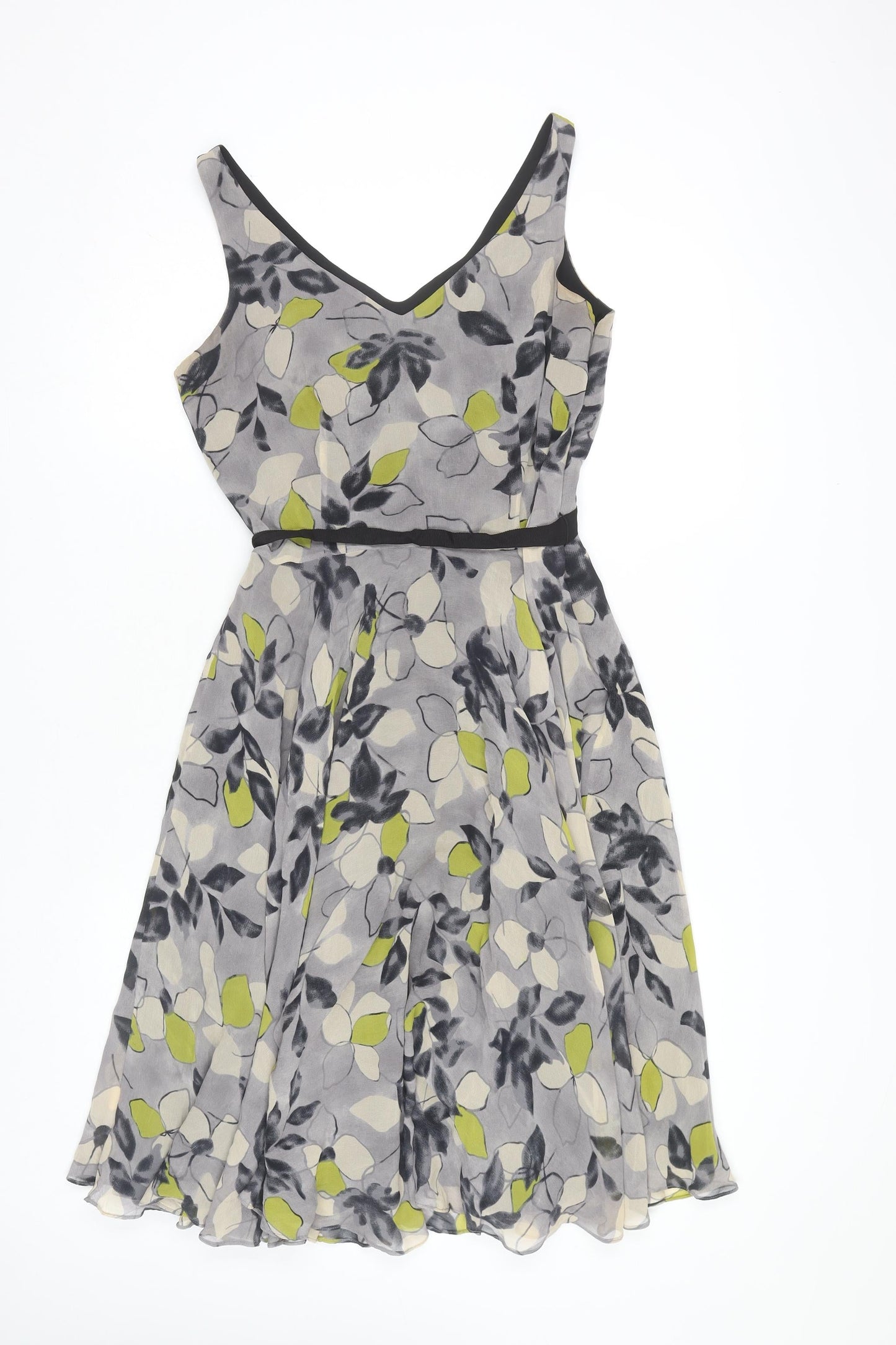 Hobbs Women's Multicoloured Floral Silk Dress