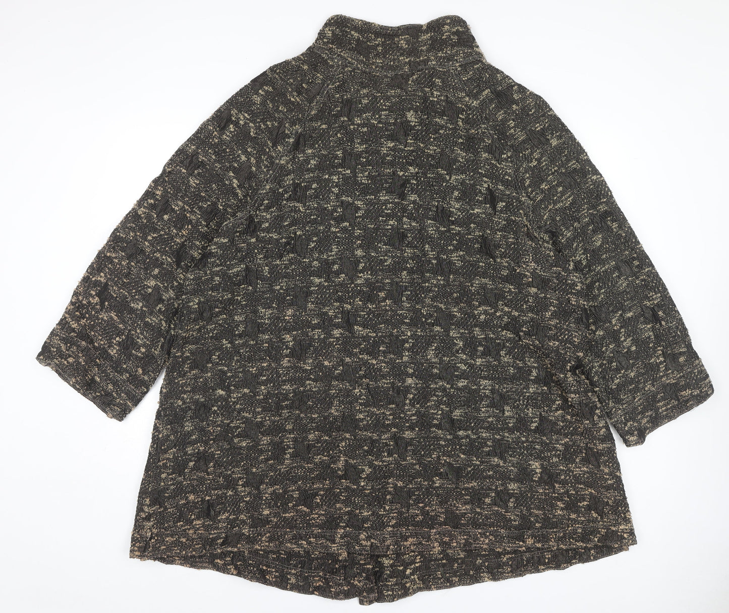 Bella Donna Women's Black Check Mid-Length Coat