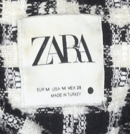 Womens UK Size M Zara Black Basic Jacket
