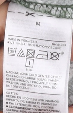 Old Navy Women's Green Floral Long Sleeve Dress