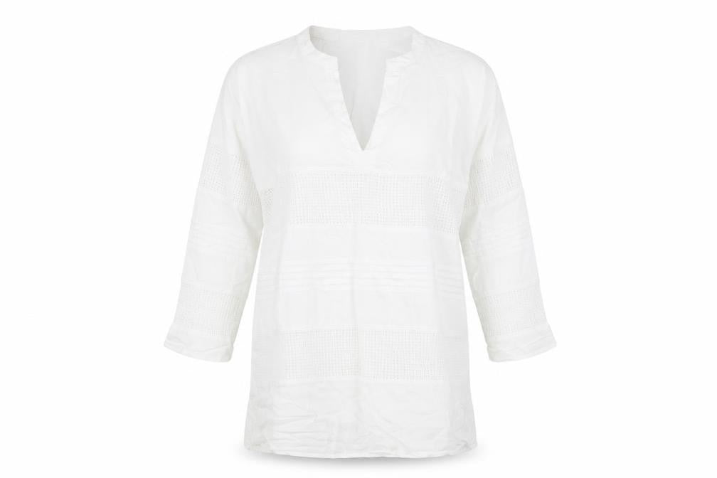 Womens UK Size S Zara White Basic Blouse