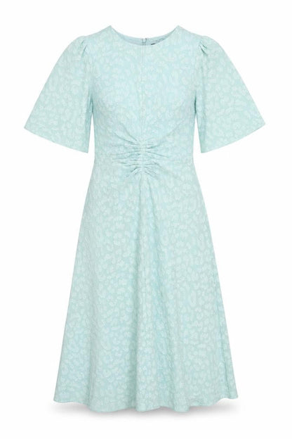Marks and Spencer Women's Green Ruched Dress Size 8