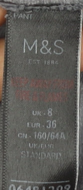 Womens UK Size 8 Marks and Spencer Regular Fit Jogger Grey Trousers