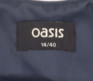 Oasis Women's Multicoloured Floral Sheath Dress Size 14