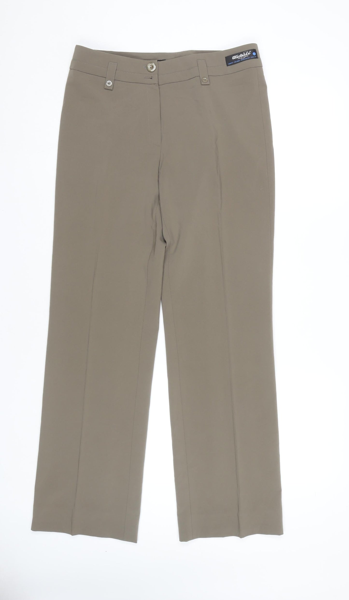 Womens UK Size 8 MICHELE Slim Fit  Beige Trousers