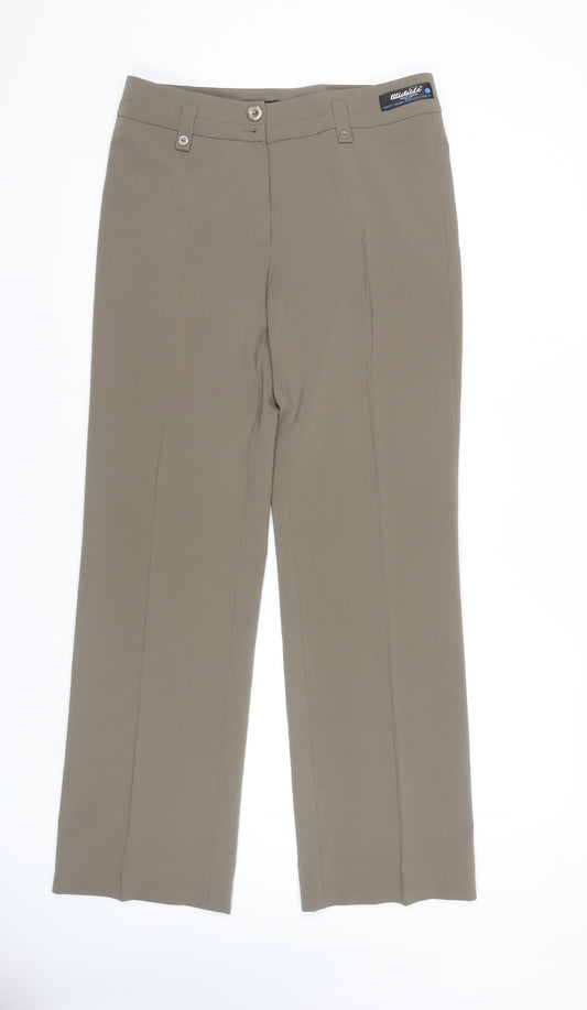 Womens UK Size 8 MICHELE Slim Fit  Beige Trousers