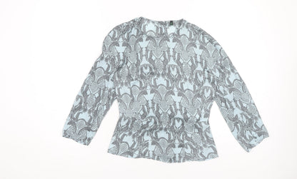Womens UK Size XS Stile Benetton Blue  Blouse