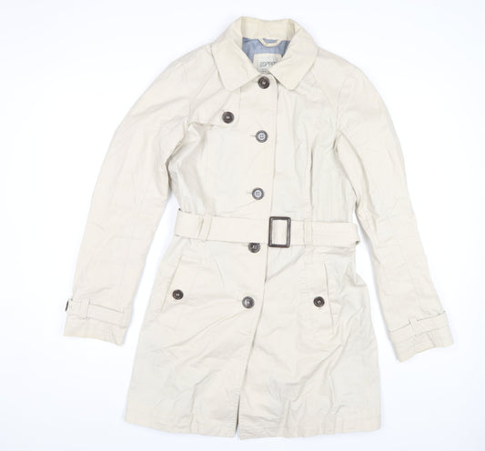 Esprit Women's Beige Trench Coat Size 12 Classic Style