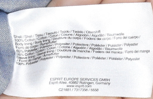 Esprit Women's Beige Trench Coat Size 12 Classic Style