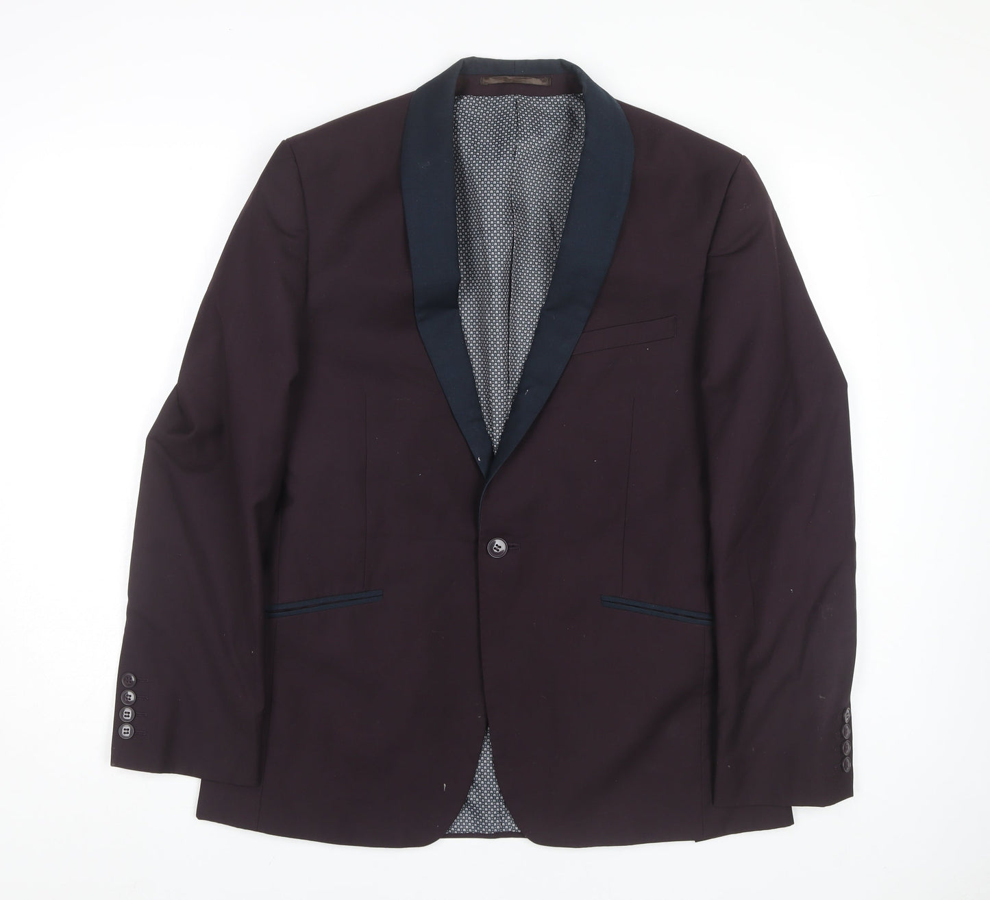 Red Herring Men's Purple Blazer - Size 40, Formal Jacket