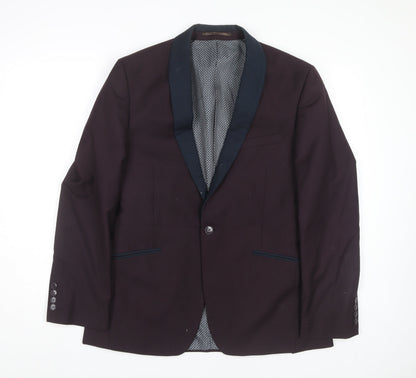 Red Herring Men's Purple Blazer - Size 40, Formal Jacket