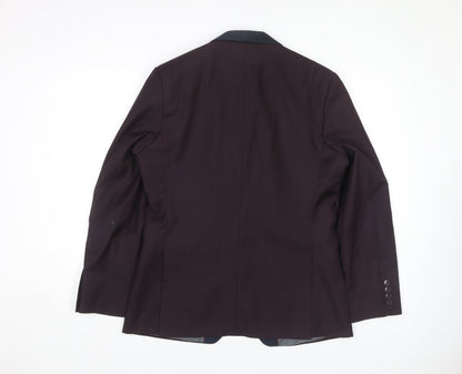 Red Herring Men's Purple Blazer - Size 40, Formal Jacket