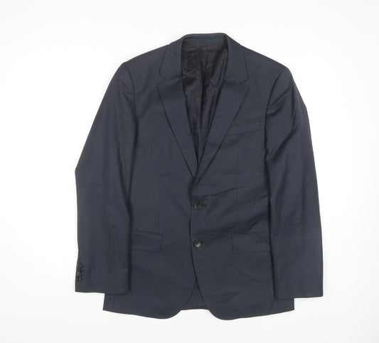 Mens UK Size 36 HUGO BOSS Regular Blue Suit Jacket
