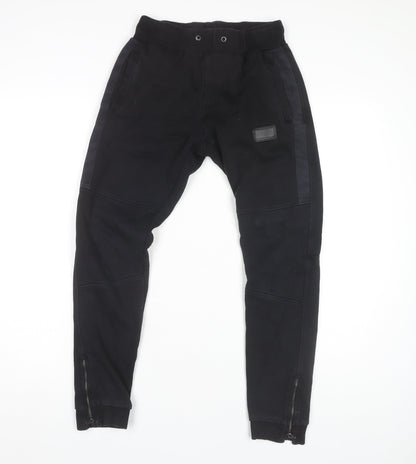 Rascal Boys Black Jogger Trousers XL
