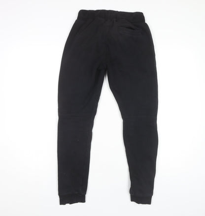 Rascal Boys Black Jogger Trousers XL