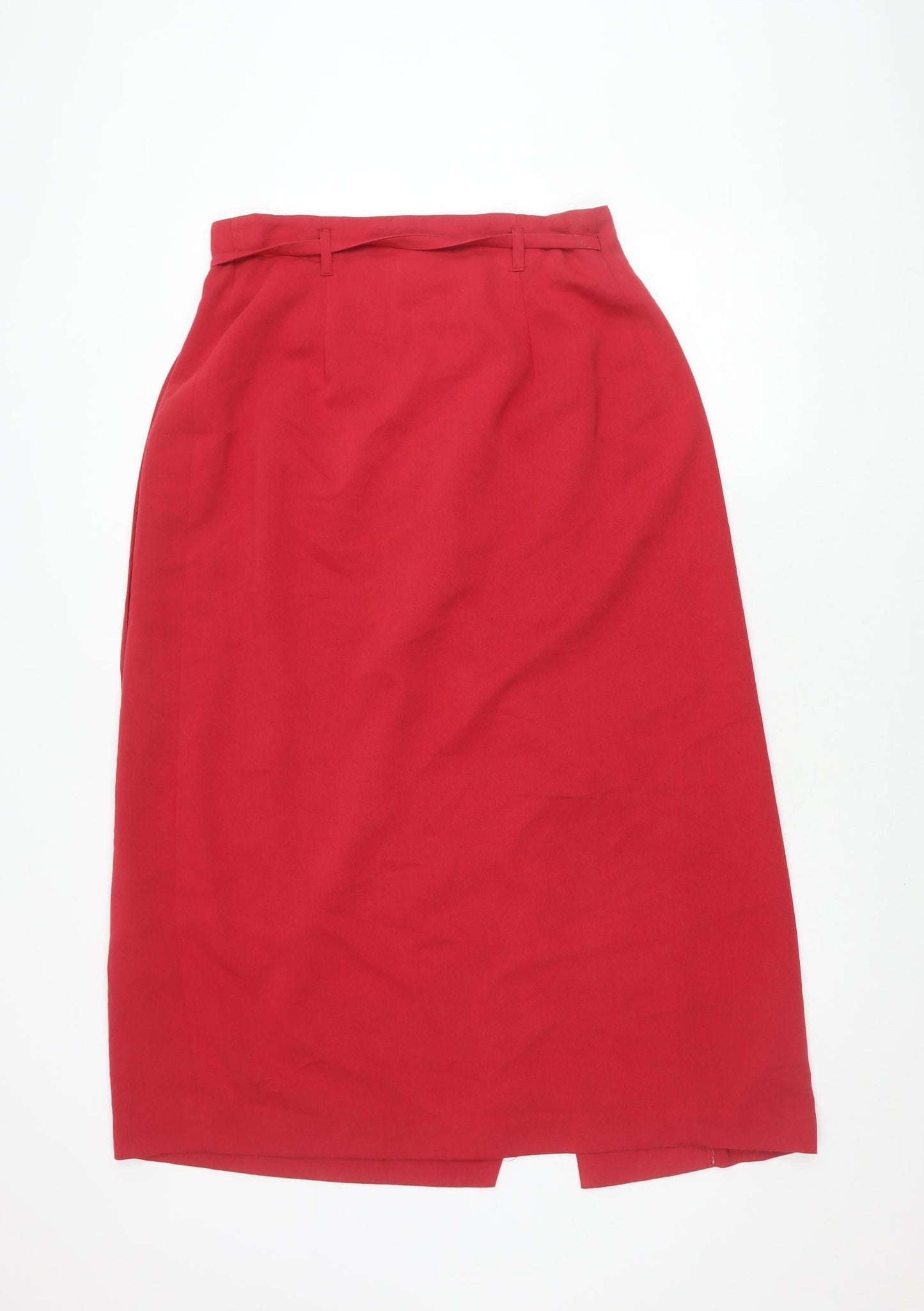 Oasis Women’s Red Wrap Skirt - Size 14