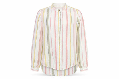 Marks and Spencer Men's Multicoloured Striped Shirt Size 16
