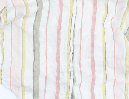 Marks and Spencer Men's Multicoloured Striped Shirt Size 16