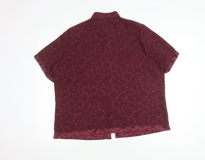 Womens UK Size 18 Marks and Spencer Red  Blouse