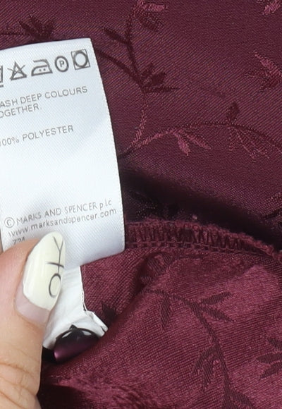 Womens UK Size 18 Marks and Spencer Red  Blouse