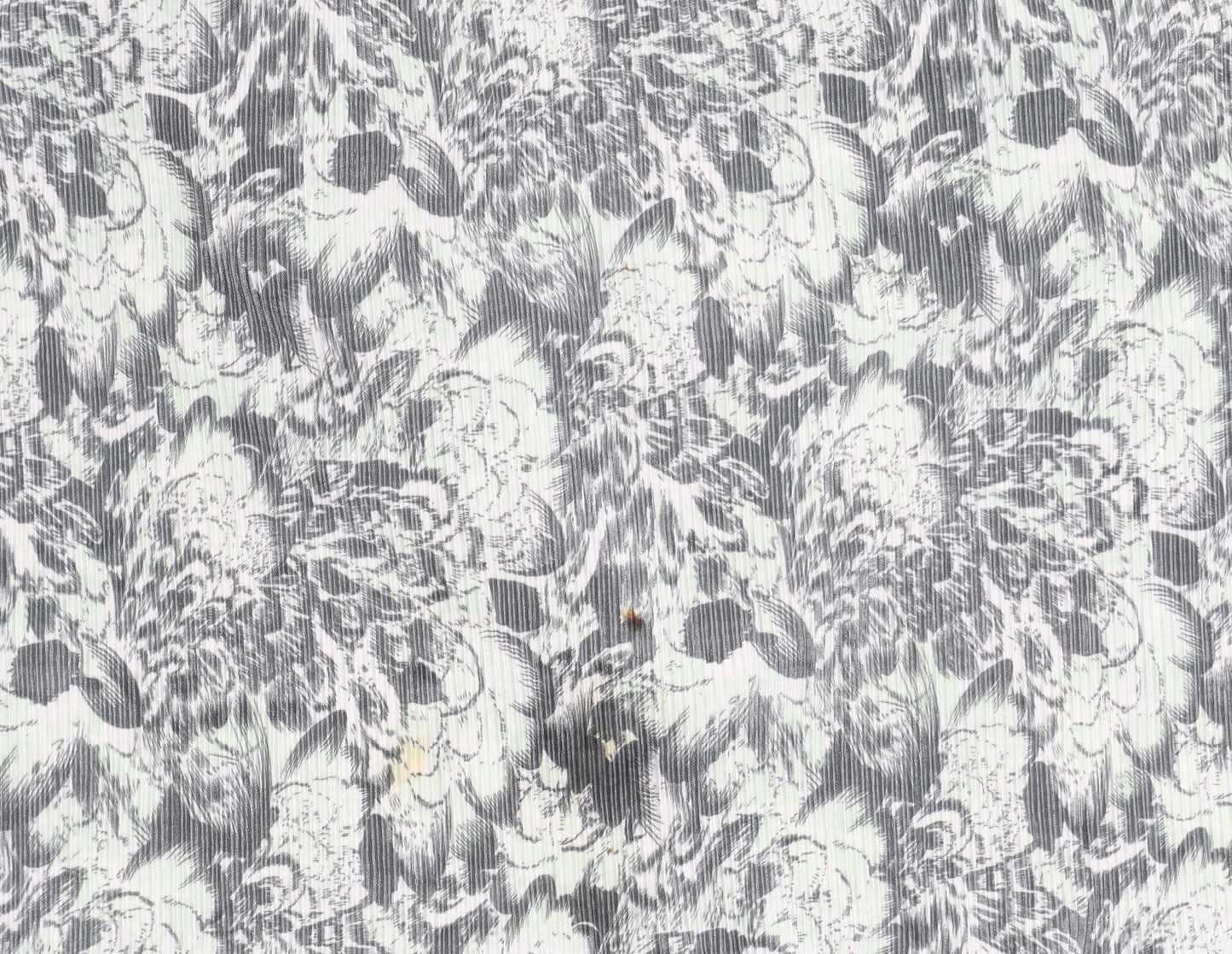 Damart Women's Grey Floral Top, Size 18, 3/4 Sleeve