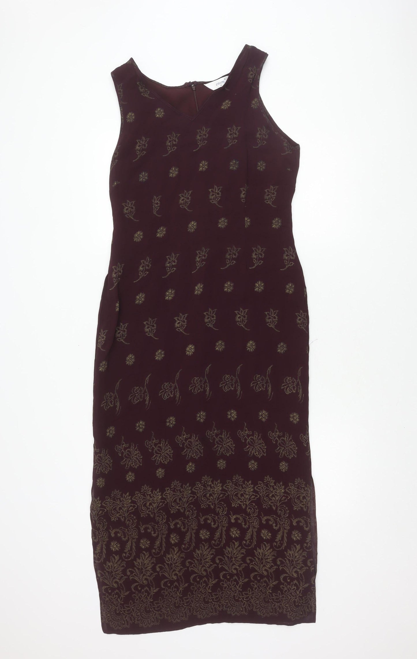 Etam Women's Multicoloured Floral Dress Size 14