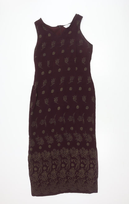 Etam Women's Multicoloured Floral Dress Size 14