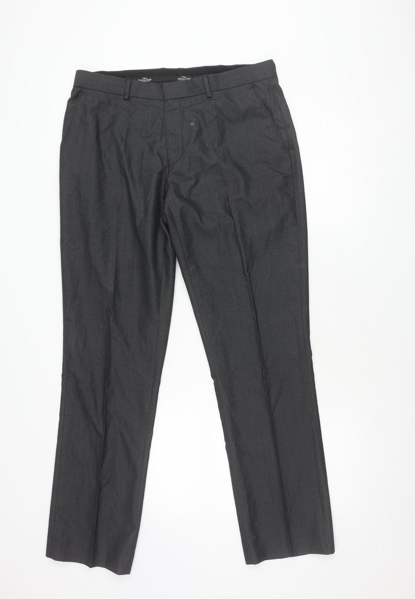 The Savile Row Company Men's Black Dress Pants 34R