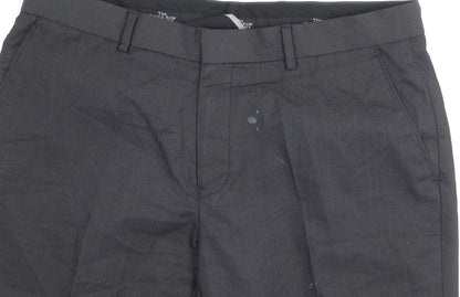 The Savile Row Company Men's Black Dress Pants 34R
