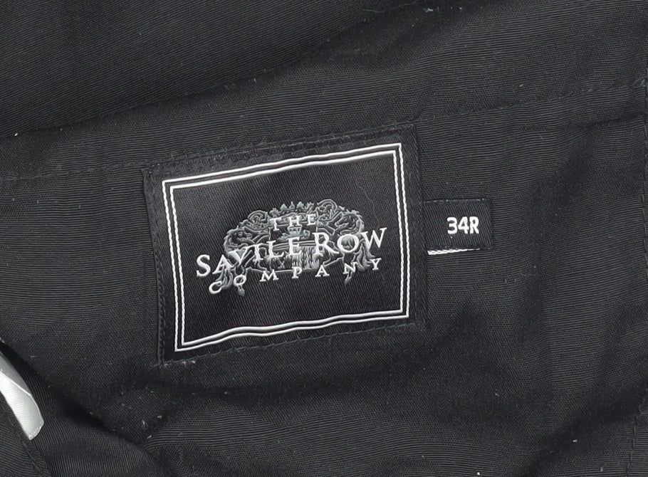 The Savile Row Company Men's Black Dress Pants 34R