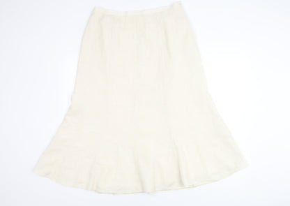Jacques Vert Women's Ivory Long Skirt Size 16