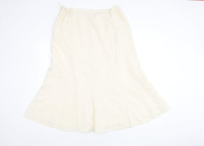 Jacques Vert Women's Ivory Long Skirt Size 16