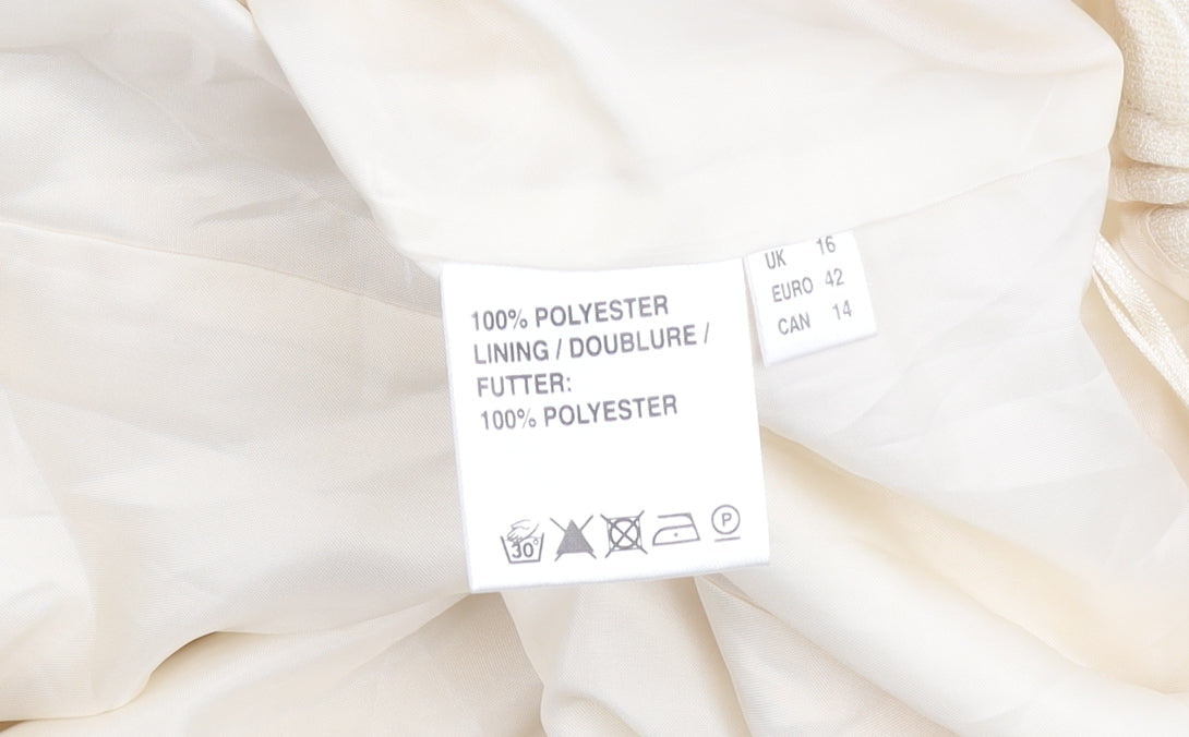 Jacques Vert Women's Ivory Long Skirt Size 16