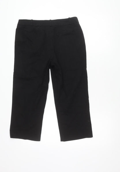 Womens UK Size 12 Wallis Regular Fit  Black Trousers