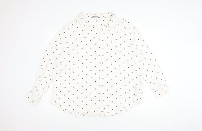 Womens UK Size 22 Marks and Spencer Ivory  Button-Up