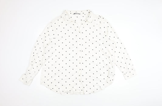 Womens UK Size 22 Marks and Spencer Ivory  Button-Up