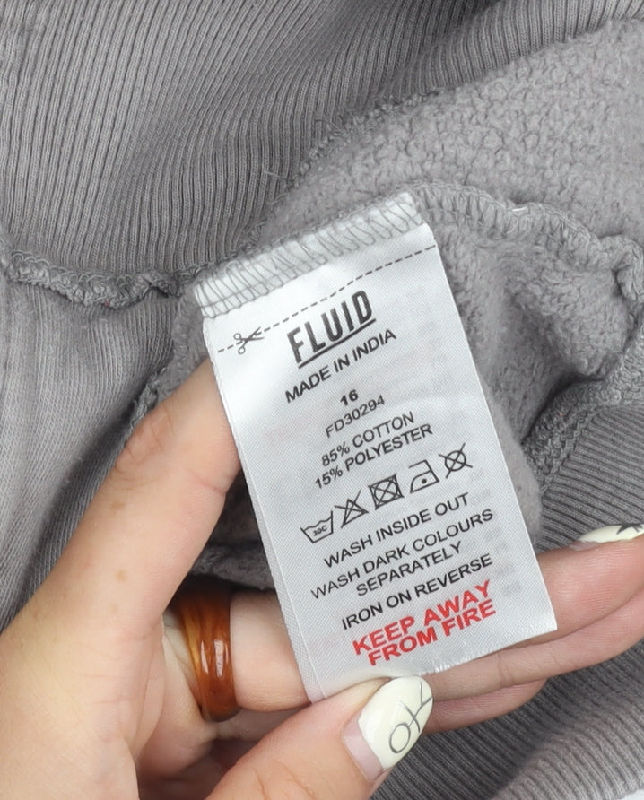 Womens UK Size 16 Fluid Grey Basic Jacket