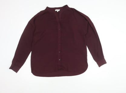 Womens UK Size 12 Warehouse Purple  Button-Up