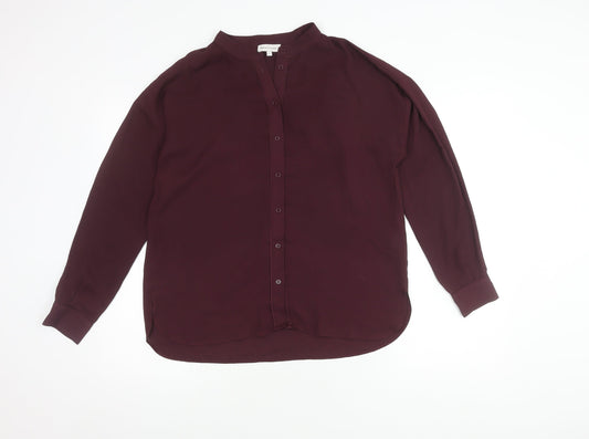 Womens UK Size 12 Warehouse Purple  Button-Up