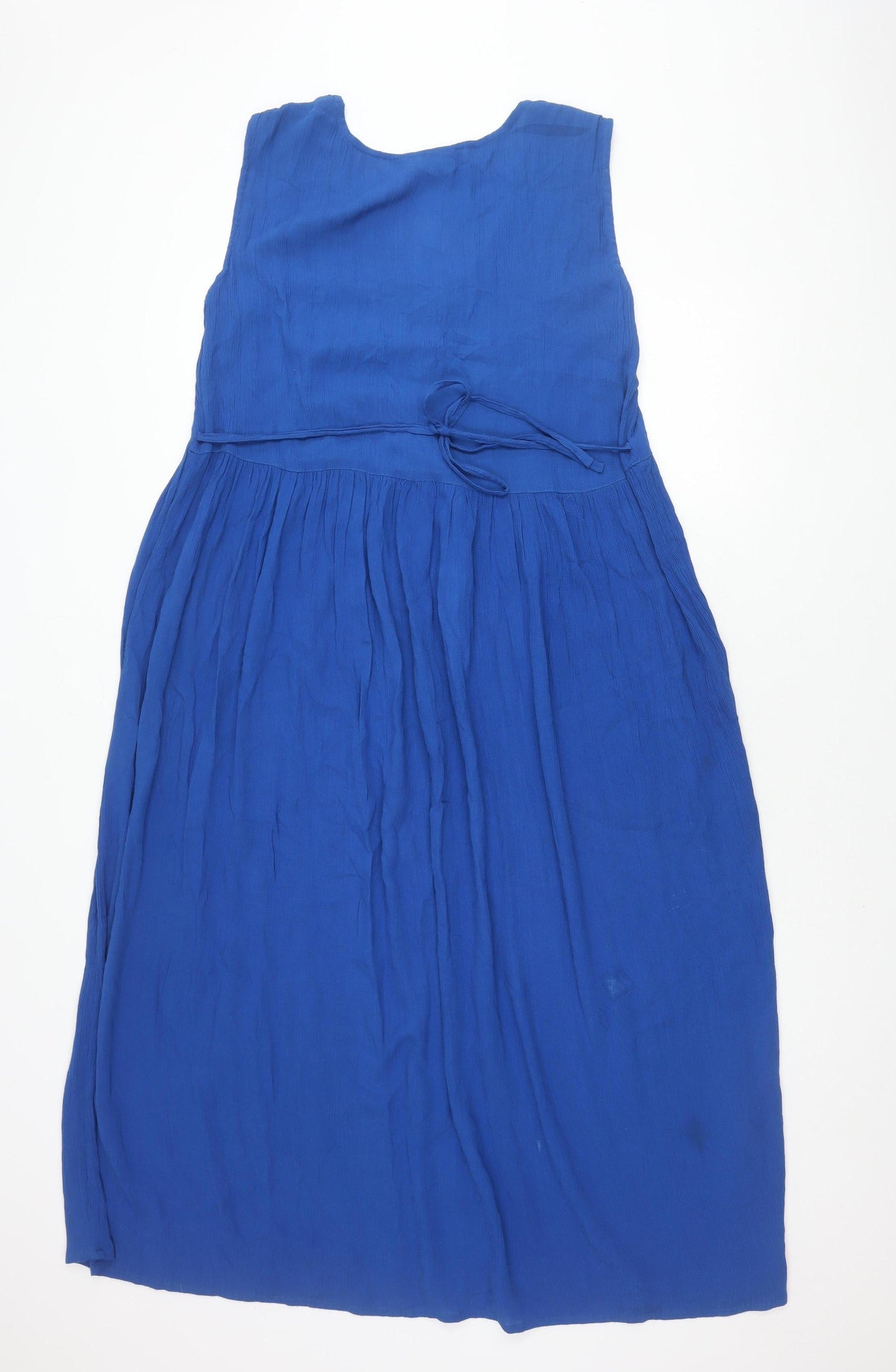 Casual & Co. Women's Blue Sleeveless Dress, Size S
