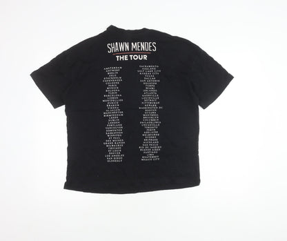 Unisex Adults UK Size S H&M Black  T-Shirt