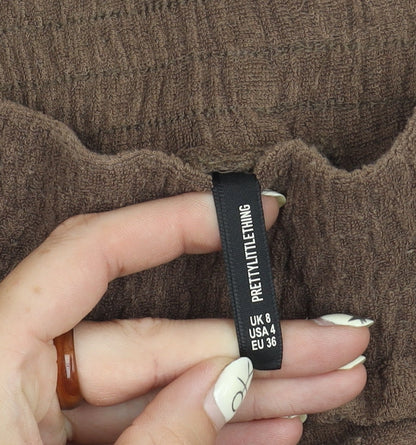 PrettyLittleThing Brown Women's Size 8 Casual Shorts